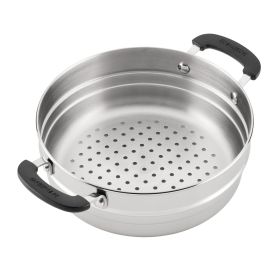 Brilliance Steamer Insert Metal Utensil and Dishwasher Safe, Stainless Steel